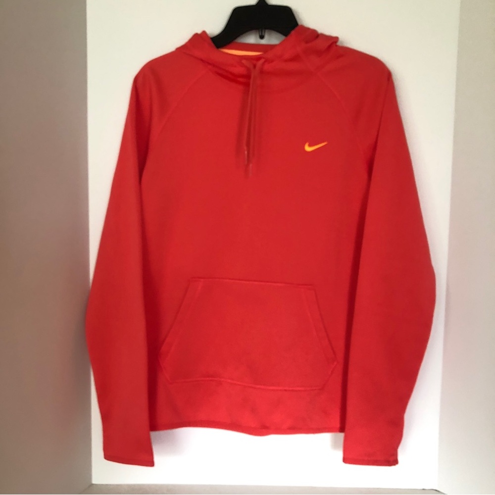 Nike Womens Long Sleeve Dry-Fit All Time Hoodie Ember Glow Peach Small